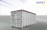 Closed containers with roof